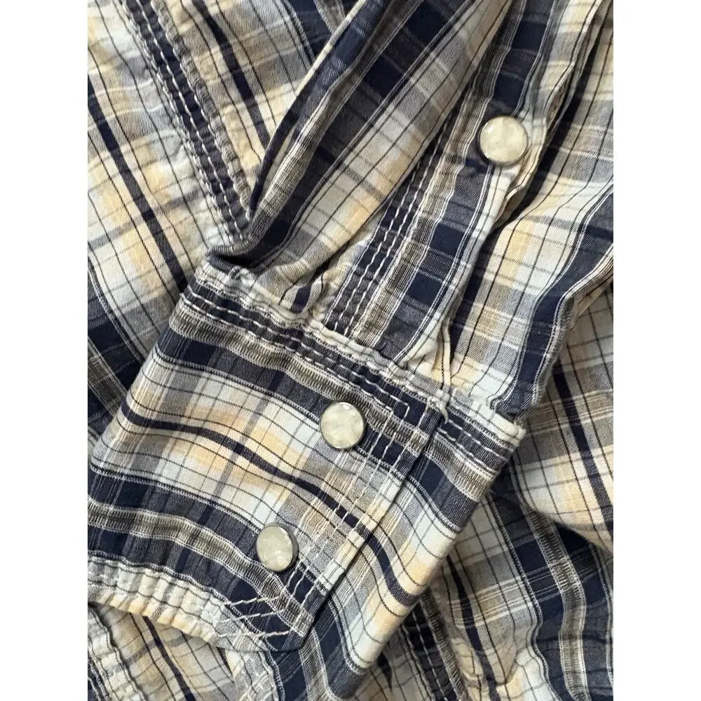 true religion western shirt large snap button Men’s Sz Small